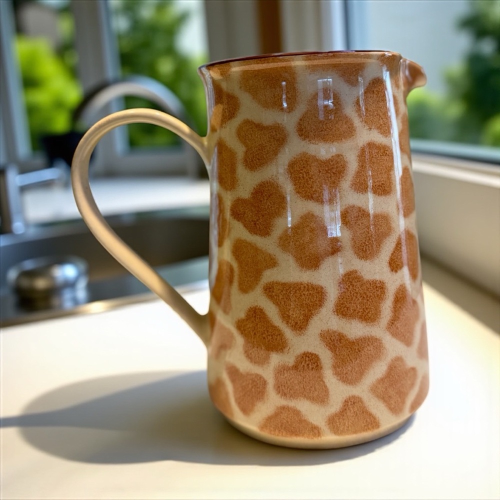 Giraffe Patterned Pitcher